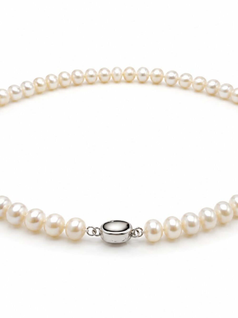 Pearl-20--AAAA Freshwater Pearl Necklace White 18"